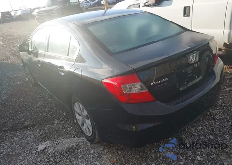 2012 Honda Civic Lx из США, поврежденный, VIN 19XFB2F57CE095901